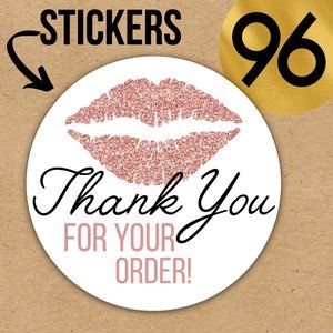 96 Posh Packaging Sticker Labels 2" Round Poshmark